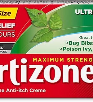 Cortizone-10 Maximum Strength Ultra Soothing Itch Relief Cream, 1% Hydrocortisone, Fast-Acting, Anti-Itch Cream for Bug Bites, Rash, Eczema, Psoriasis, Poison Ivy, Oak, Sumac & More, 2 oz