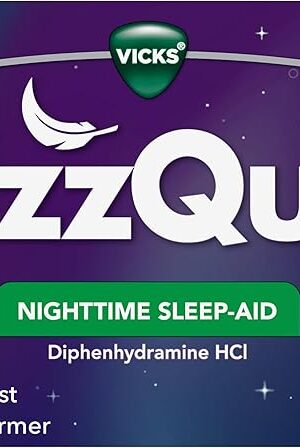 ZzzQuil LiquiCap Sleep Aid, Diphenhydramine 25mg HCl, Sleep Aids for Adults, Nighttime Sleep Aid, 72 LiquiCaps