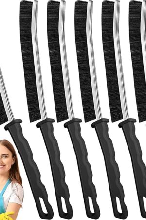 Crevice Cleaning Brush,New Multifunctional Cleaning Brush Tool, Bathroom Gap Brush, Home, Kitchen, Bathroom, Window, Vehicle, Faucets, Toilet,6Pcs