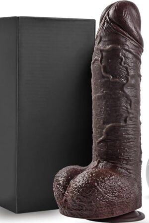 24 Diameter BBC Thrusting Thick Dildo Sex Toys for Women, Realistic Huge Black Dildos with 3 Rotation Thrust Speeds & 9 Vibrations, Remote Control Heated Anal G Spot Dildo for Advanced Player