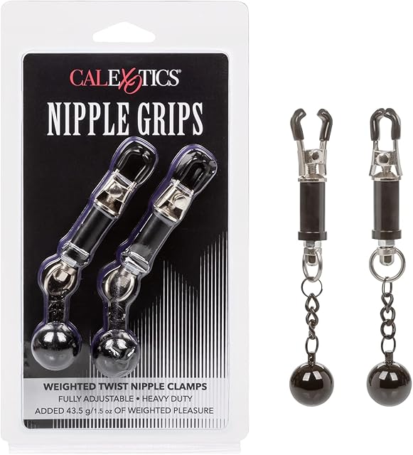 CalExotics Nipple Grips Weighted Twist Nipple Clamps