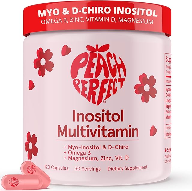 Inositol Multivitamin Capsules ? Myo-Inositol & D-Chiro 40:1 Blend, Omega-3, Vitamin D3, Magnesium, Zinc ? Supports Women?s Health, Mood, Energy, Supplement ? 30 SVG