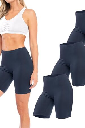 Women's Cotton Stretch Active Slip Shorts | 3 Pack & 6 Pack Boy Short Boxer Briefs