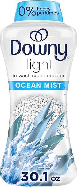 Downy Light Laundry Scent Booster Beads for Washer, Ocean Mist Scent, 301 oz, with No Heavy Perfumes