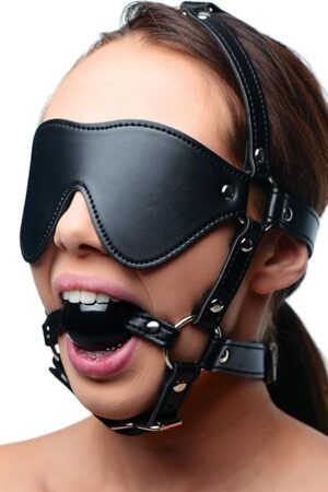 Blindfold Harness and Ball Gag