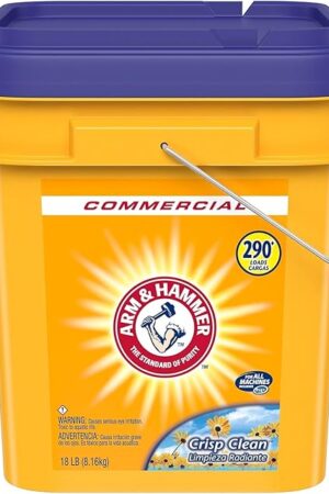 Arm & Hammer powder laundry detergent, crisp clean, 18 lb pail
