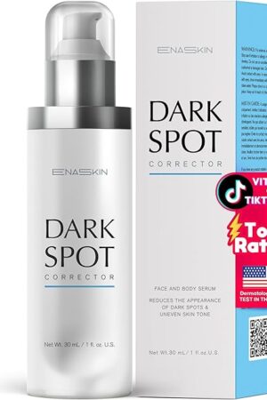 EnaSkin Dark Spot Remover Face & Body Serum: Age Spot Sun Spot Freckles Melasma Brown Spot - Advanced Formula with Niacinamide for Women and Men (10 Fl Oz)