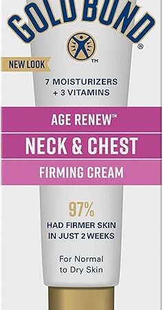 Gold Bond Age Renew Neck & Chest Firming Age Renew Cream, 2 oz, Clinically Tested Skin Firming Cream