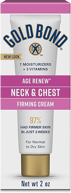 Gold Bond Age Renew Neck & Chest Firming Age Renew Cream, 2 oz, Clinically Tested Skin Firming Cream