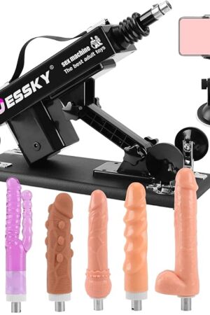Automatic Sex Machine, 3XLR Connector Love Machine Adjustable Adult Sex Toys with 8 Attachments for Couples Men and Women