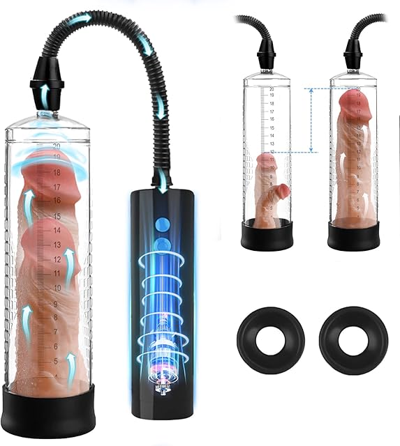 Electric Penis Pump: Instant Erection and Penis Enlargement with 3 Suction Modes. Rechargeable Automatic Masturbator for Men, Providing Stronger, Bigger, and Longer-Lasting Results, Adult Toy