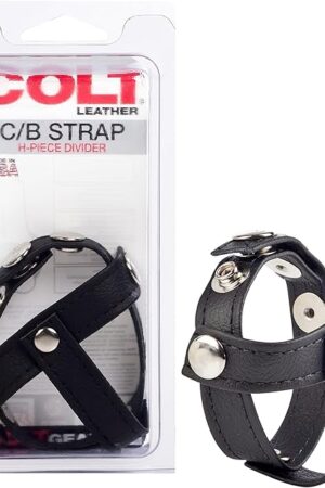 California Exotics COLT Leather H-Piece Divider Strap