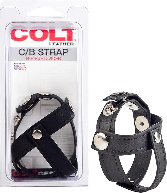 California Exotics COLT Leather H-Piece Divider Strap