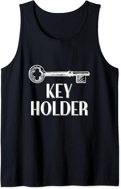 Femdom Chastity Key Holder, BDSM Hotwife Cuckold Fetish Gift Tank Top