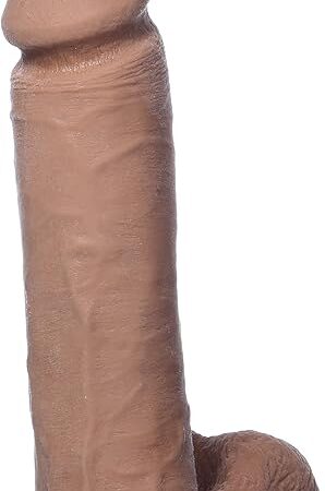 Doc Johnson Vac-U-Lock - The Realistic Cock - ULTRASKYN - 8 Inch - F-Machine and Vac-U-Lock Harness Compatible Dildo - Caramel