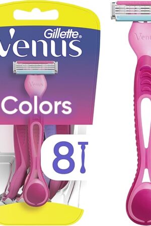 Gillette Venus Simply3 Disposable Razors for Women, 8 Count, Designed for a Close and Comfortable Shave