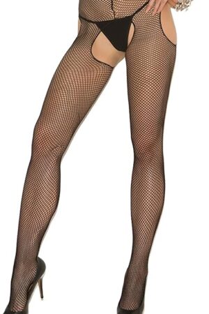 Women's Fishnet Suspender Pantyhose Plus Size
