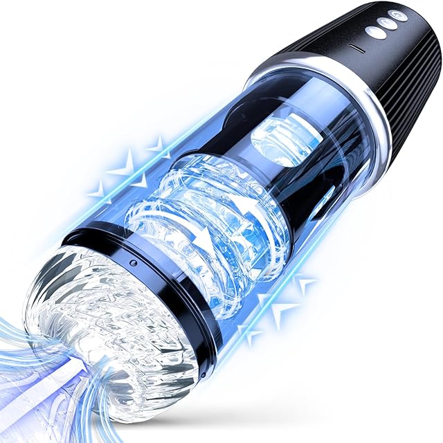 Automatic Male Masturbator Sex Toys for Men with 5 Sucking Twisting &7 Vibrations Modes, Male Sex Toy Masturbators Penis Pump, Tivino Electric Pocket Pussy Vibrating Male Stroker