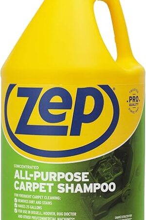 Zep All-Purpose Carpet Shampoo Concentrate Cleaner - 1 Gallon - ZUCEC128 - Professional Formula Removes Dirt and Stains