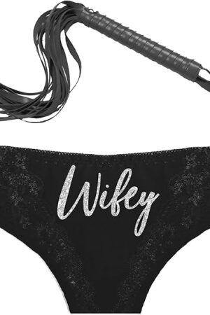 Bachelorette Party Supplies - Bridal Shower Gifts Lingerie - Wifey Panties for Bride