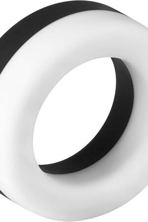 Forto F-19 Silicone Two Tone Colored Penis Rings Premium Stretchy Cock Ring Adjustable Dick Ring Erection Enhancing Men Sex Toys Longer Stronger Harder Waterproof Adult Toys for Male or Couples