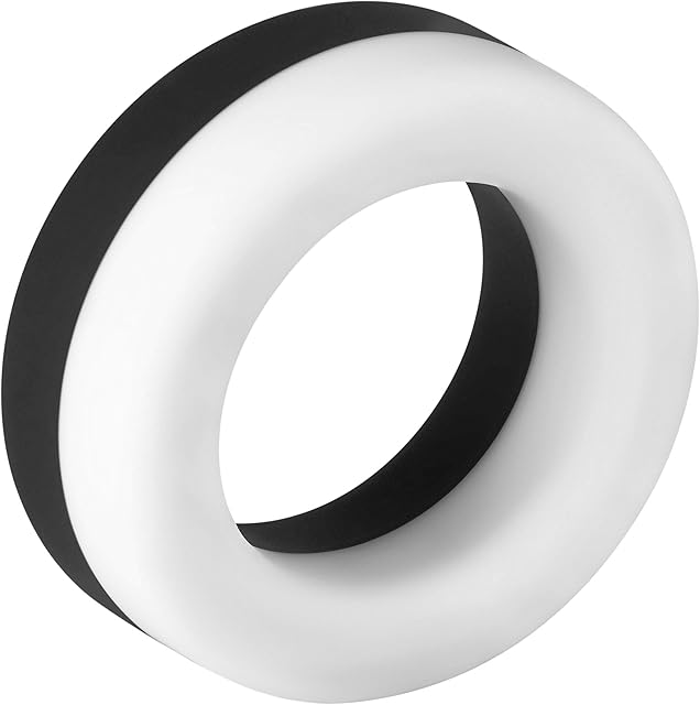 Forto F-19 Silicone Two Tone Colored Penis Rings Premium Stretchy Cock Ring Adjustable Dick Ring Erection Enhancing Men Sex Toys Longer Stronger Harder Waterproof Adult Toys for Male or Couples
