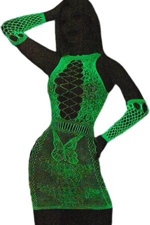 Women Rave Rainbow See Through Mesh Bikini Cover Ups Sexy Hollow Out 2 Piece Crop Top Mini Skirt Festival Outfit