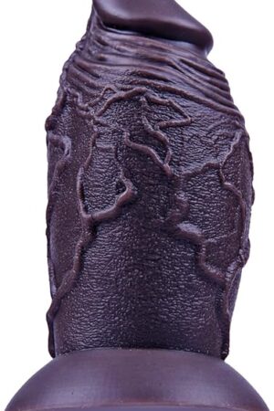 59 Inch Small Beginner Anal Plug,Realistic Fat Dildo,Silicone Thick Anal Dildo,Cute Wide Butt Plug,Black Anal Dildo with Strong Suction Cup, Small Anal Dildo, Adult Toy for Male and Female Beginners
