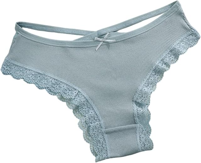 Cotton Underwear for Women Breathable Lace Bikini Panties Ladies Hipster Hollow Out Bow Knot Cute Underpants
