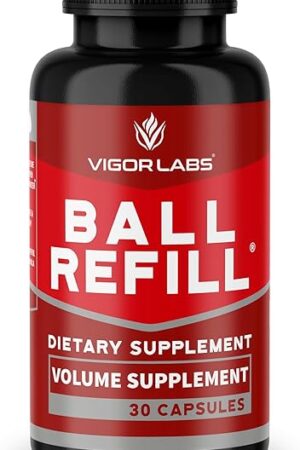 BALL REFILL by Vigor Labs Semen Volumizer & Male Enhancement Supplement | Boost Sexual Drive & Libido | Improve Orgasms & Sexual Performance | Increase Semen Volume | 30 Capsules
