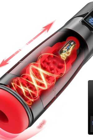 Automatic Male Masturbator Sex Toys for Men - Sex Toy Adult Toys Pocket Pussy Penis Pump Sex Machine, 3D Male Stroker Masturbators with 10 Vibrating & 8 Thrusting & LCD Display