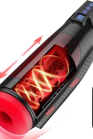 Automatic Male Masturbator - Adult Toys Male Sex Toys for Men Sex Toy Penis Pump Pocket Pussy Adult Sex Toys Sex Machine 3D Male Stroker Male Masturbators with 10 Vibrating & 8 Thrusting & LCD Display