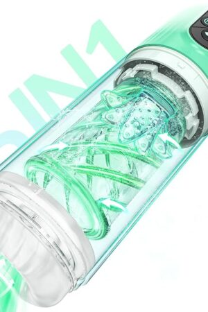 Automatic Male Masturbator with Tongue Licking, Penis Pump with 7 Rotating & 4 Pump & 7 Licking & 7 Sucking Modes Fully Waterproof Men's Pocket Pussy Male Stroker, Male Sex Toys Blowjob Adult Toy