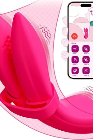 Adult Sex Toys Vibrator 9 Vibration Mode and APP Remote Control G Spot Clitoris Finger Vibrators Panties Wear Nipple Clamps Penis Cock Rings Rose Sex Toy for Men Women Dildo Vibrating Couple Sexy Game