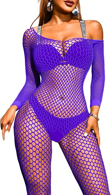 Fishnet Bodysuit, Rave Outfits, Backless Bodystocking Fits 0-18