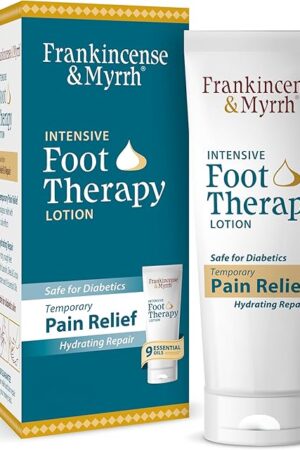 Frankincense and Myrrh Foot Pain Relief Cream - Intensive Foot Therapy Lotion - Diabetic Nerve Pain Relief Cream | Restless Leg Syndrome | Frankincense Essential Oil, 3 Ounce (1-Pack)