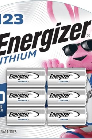 Energizer 123 Lithium Batteries (6 Pack), 3V Photo Batteries