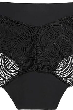 Womens Solid Color Panties Menstrual Lace Sexy Thongs Underwear for Women Breathable Comfor Hipsters Briefs Soft Cute