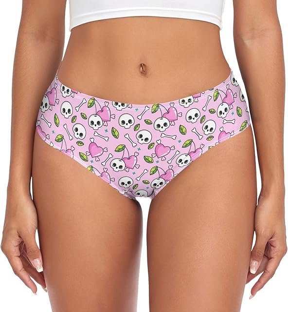 Women Underwear Panties for Women Printed Bikini Panties Lightweight Cheeky Hipster XS-XXL