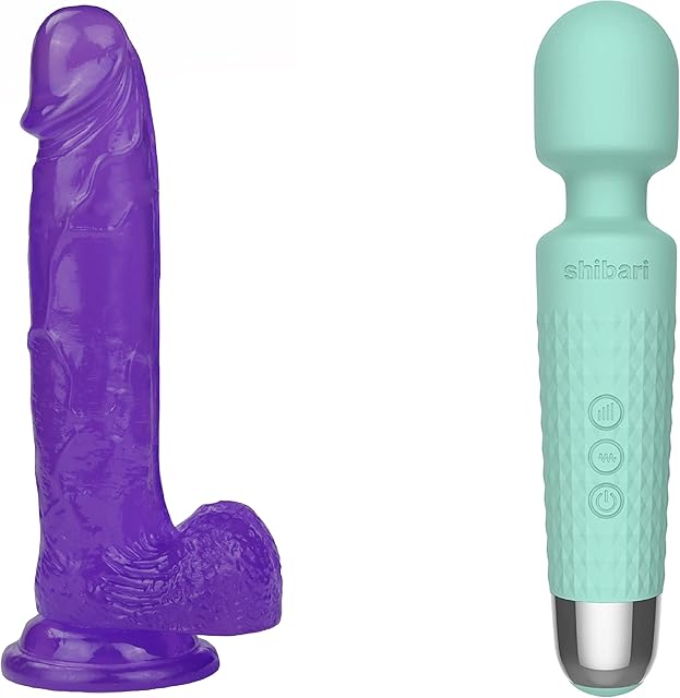 Harness Compatible 7 inch Dildo, Mini Halo Vibrator Bundle