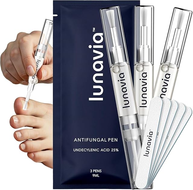 Antifungal Pen ? Cures Most Athlete?s Foot, Jock Itch, and Ringworm - 25% Undecylenic Acid with Tea Tree, Clove Bud & Aloe - 3-Pack Twist Pen