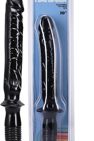 Doc Johnson Classic - The Manhandler Dildo- 14.5 Inch - 9.5 Inch Usable Length - Dildo with Handle - for Adults Only, Black