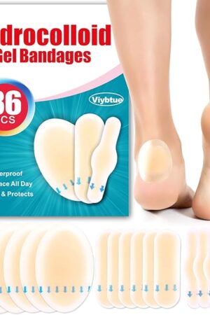 36PCS Hydrocolloid Blister Bandages ? Blister Bandages for Feet, Blister Prevention & Recovery ? Waterproof Blister Pads & Blister Cushions for Heel, Toe & Foot