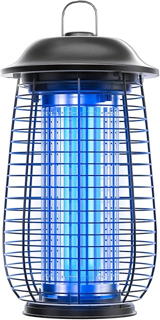 Bug Zapper Indoor & Outdoor, 4200V Electric Mosquito Zapper, 10 Years Lifespan, 65ft Power Cord, Waterproof, Fly Trap Mosquito Trap, Fly Killer Fly Zapper for Home, Patio, Kitchen, Backyard, Camping