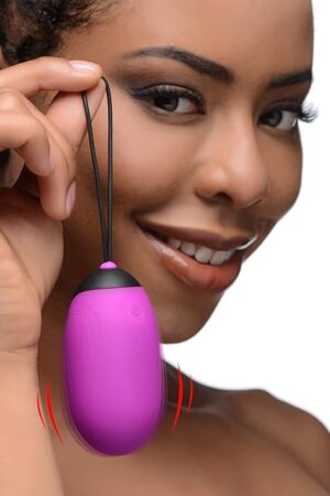 XL Silicone Vibrating Egg - Purple