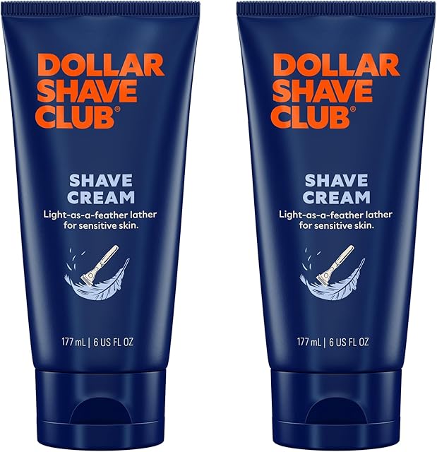 Dollar Shave Club | Shave Cream 6 ounce (2 Pack) | Hydrating Shaving Cream for Sensitive Skin