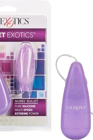 CalExotics Silicone Slims Vibrating Nubby Bullet
