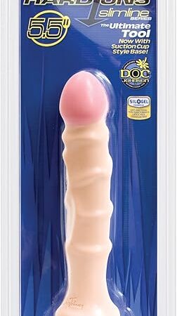 Doc Johnson Raging Hard-Ons Slimline with Suction Cup, 5.5 Inch