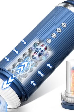 Automatic Male Masturbator Sex Toys for Men, Sex Toy 5 Thrusting & 10 Vibration Modes, Pocket Pussy Male Stroker with Fast Heating Function, Sex Toy Sex Machine, Adult Sex Toys & Games