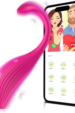 Adult Sex Toys APP Remote Control Vibrator - G Spot Couple Vibrator Clitoral Stimulator with 9 Powerful Vibrations, Rechargeable Bluetooth Long Distance Butterfly Wearable Vibrators, Female Sex Toys